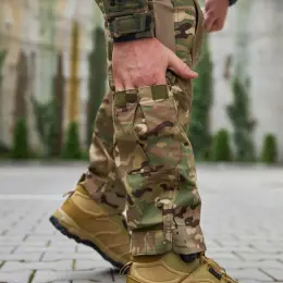 Штани Tactical Han-Wild®️G3 з наколінниками мультикам