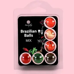 Масажні кульки асорті Brazilian Balls MIX 6шт