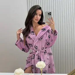 Плюшевий халат Juicy Couture рожевий S/M