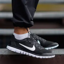 Nike Free Run 3.0 V2 Silver White Black кроссовки
