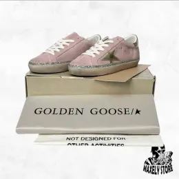 Golden Goose Superstar Pink Suede / Silver
