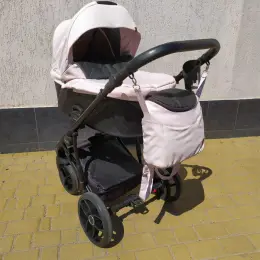 Дитячий візочок 2в1 BabyMerc Piuma ніжно-рожевий