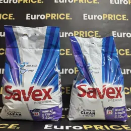 Пральний порошок Savex Premium для білих та кольорових речей 3.45 кг