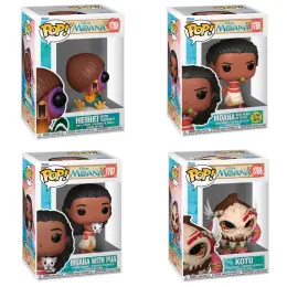 Funko Pop! Disney Moana Heihei, Moana with Heart of Te Fiti, Moana with Pua, KOTU