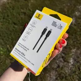 Кабель Baseus Silky Series Fast Charging Type-C to Type-C 100W (2m)