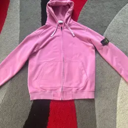 Зіп худі Stone Island рожеве розмір M (люкс копія)