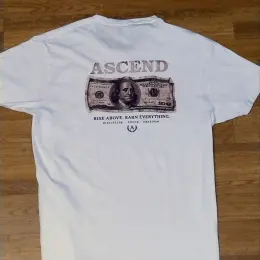 Футболка ASCEND White Tee, размер M, 100% хлопок