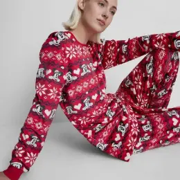 Піжама Primark жіноча червона з принтом Міккі Мауса розмір XXL
