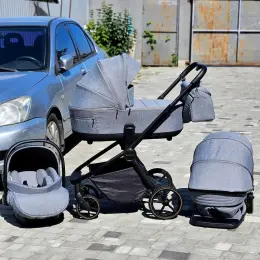 Коляска 3в1 Carrello Epica оновлена 26 року, сірий льон