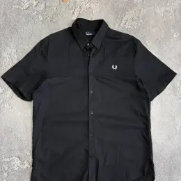 Рубашка Fred Perry мужская черная размер L