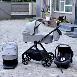 Коляска 3в1 Espiro Onli 25 року сірого кольору