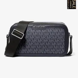 Чоловіча сумка Michael Kors через плече з канвасу