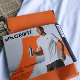 Чоловіча спортивна футболка CRIVIT біла розмір L