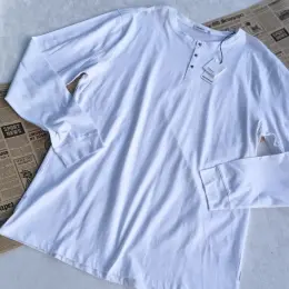 Чоловічий лонгслів білий 3XL (XL) 100% бавовна