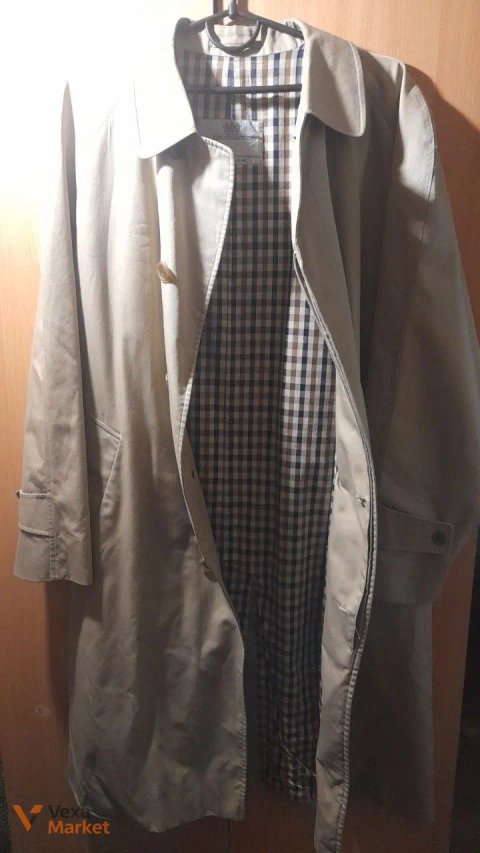 Тренч Aquascutum с английской клеткой, размер L