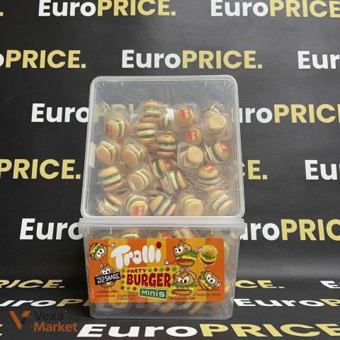 Цукерки Trolli Party Burger Minis, 600г