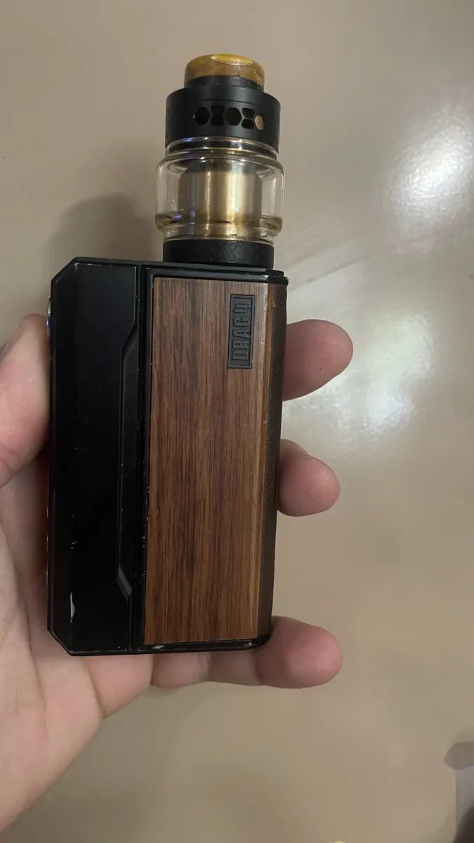 Vape Drag Black Gold з баком Hellvape Dead Rabbit RTA, стан відмінний