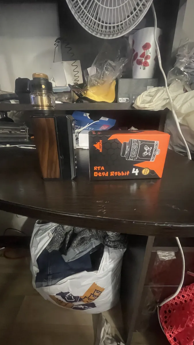 Vape Drag Black Gold з баком Hellvape Dead Rabbit RTA, стан відмінний — фото 3