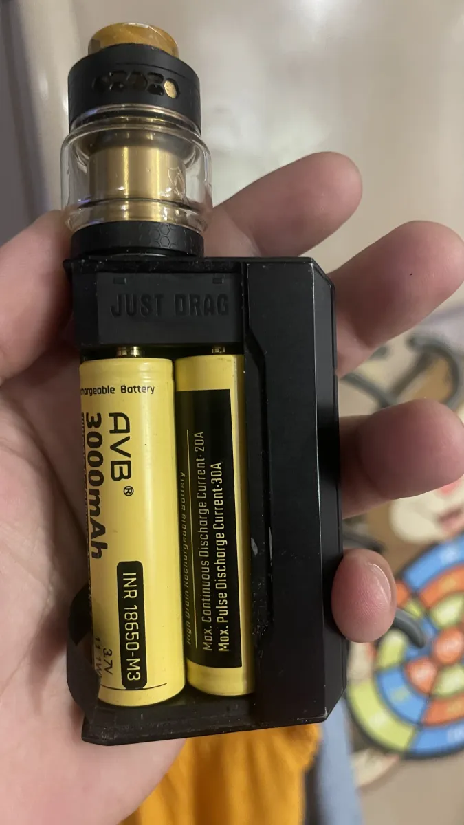 Vape Drag Black Gold з баком Hellvape Dead Rabbit RTA, стан відмінний — фото 2