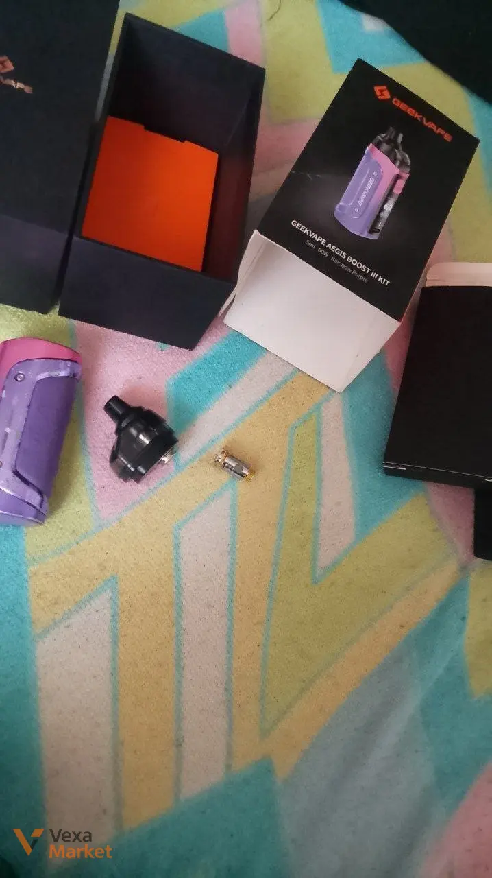 Вейп Geekvape Aegis Boost III Kit Rainbow Purple — фото 2