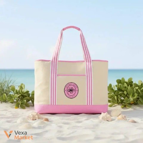 Victoria's Secret Canvas Tote Bag рожева