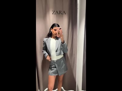 Спідниця-шорти Zara з блискучою ниткою, розмір XL