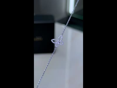 GRAFF Mini Butterfly Silhouette Diamond Bracelet 18K Gold 0.12ct