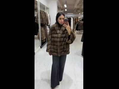 Шуба из меха соболя Alessio Mognini