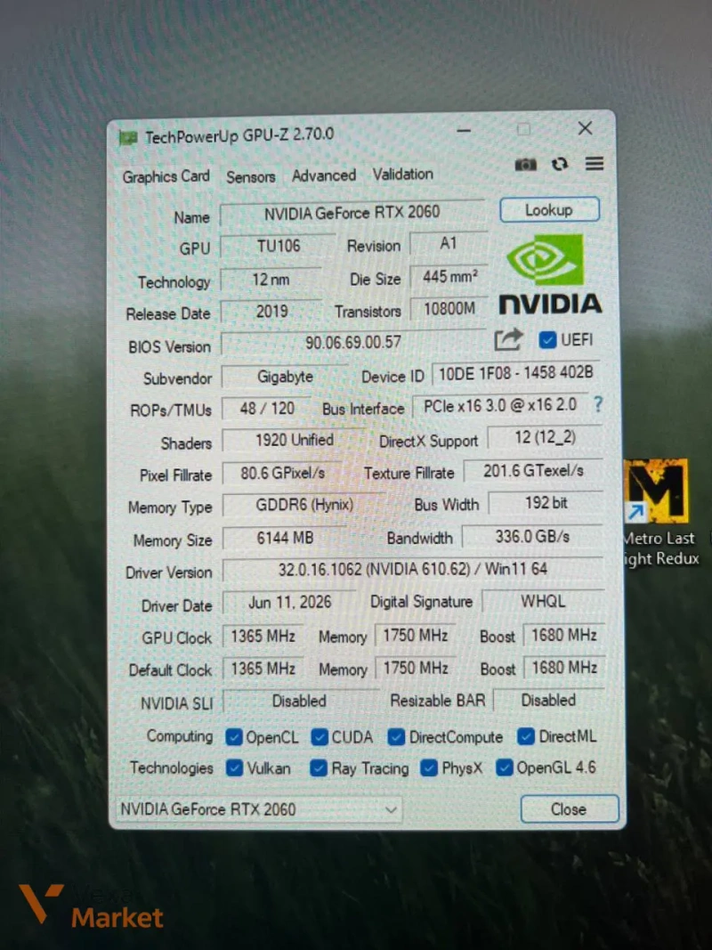 Відеокарта Gigabyte GeForce RTX 2060 6GB — фото 6