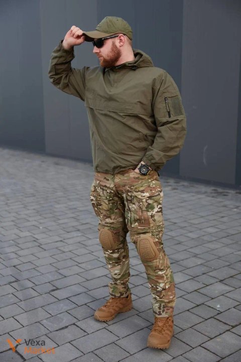 Вітрозахисний анорак Mil-Tec Combat Anorak Summer олива