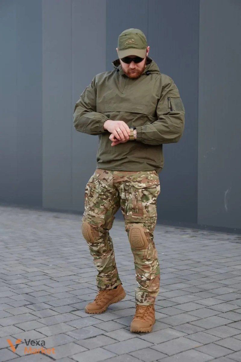 Вітрозахисний анорак Mil-Tec Combat Anorak Summer олива — фото 4
