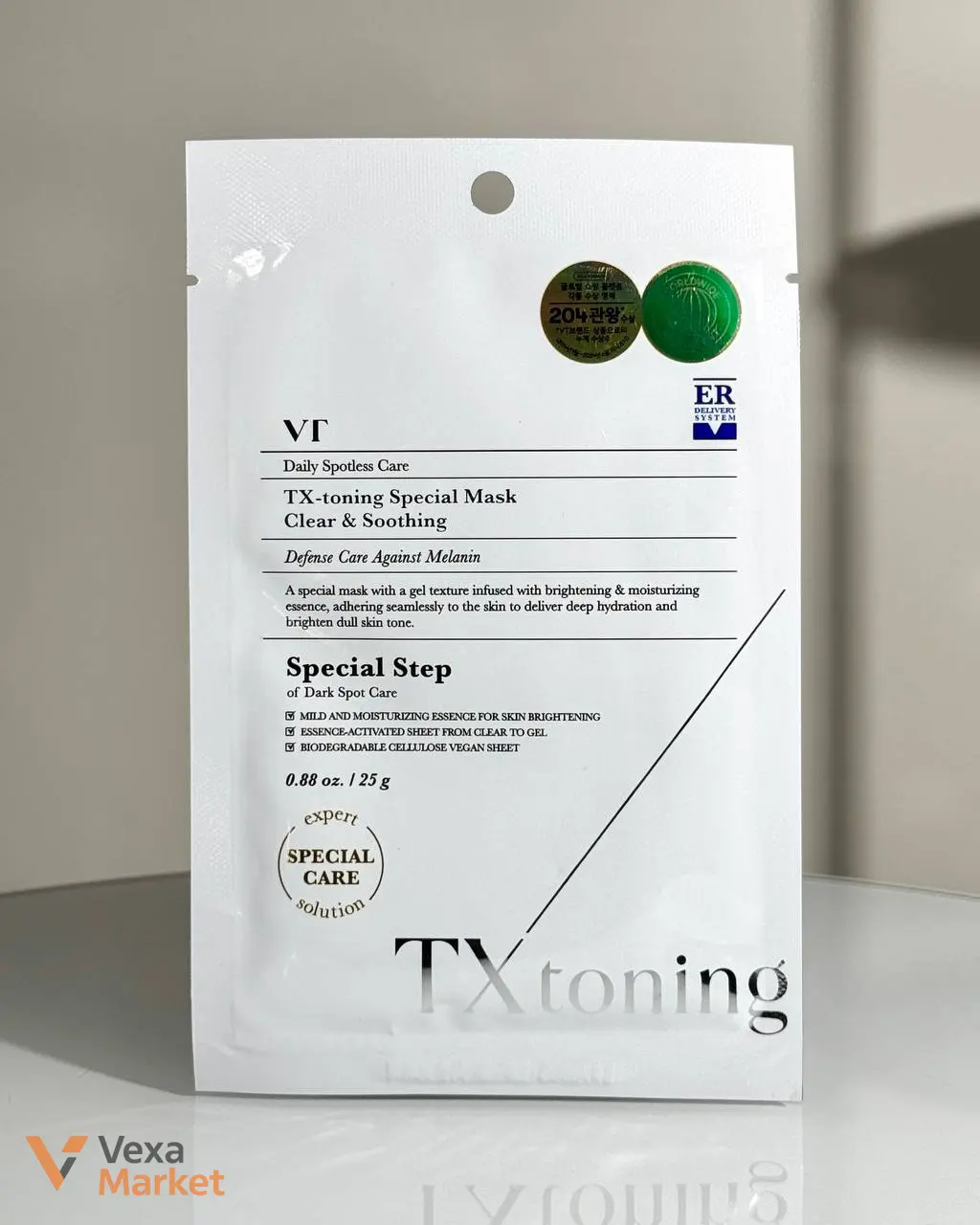 VT Cosmetics TX-Toning Special Mask тканинна маска для освітлення шкіри 25г