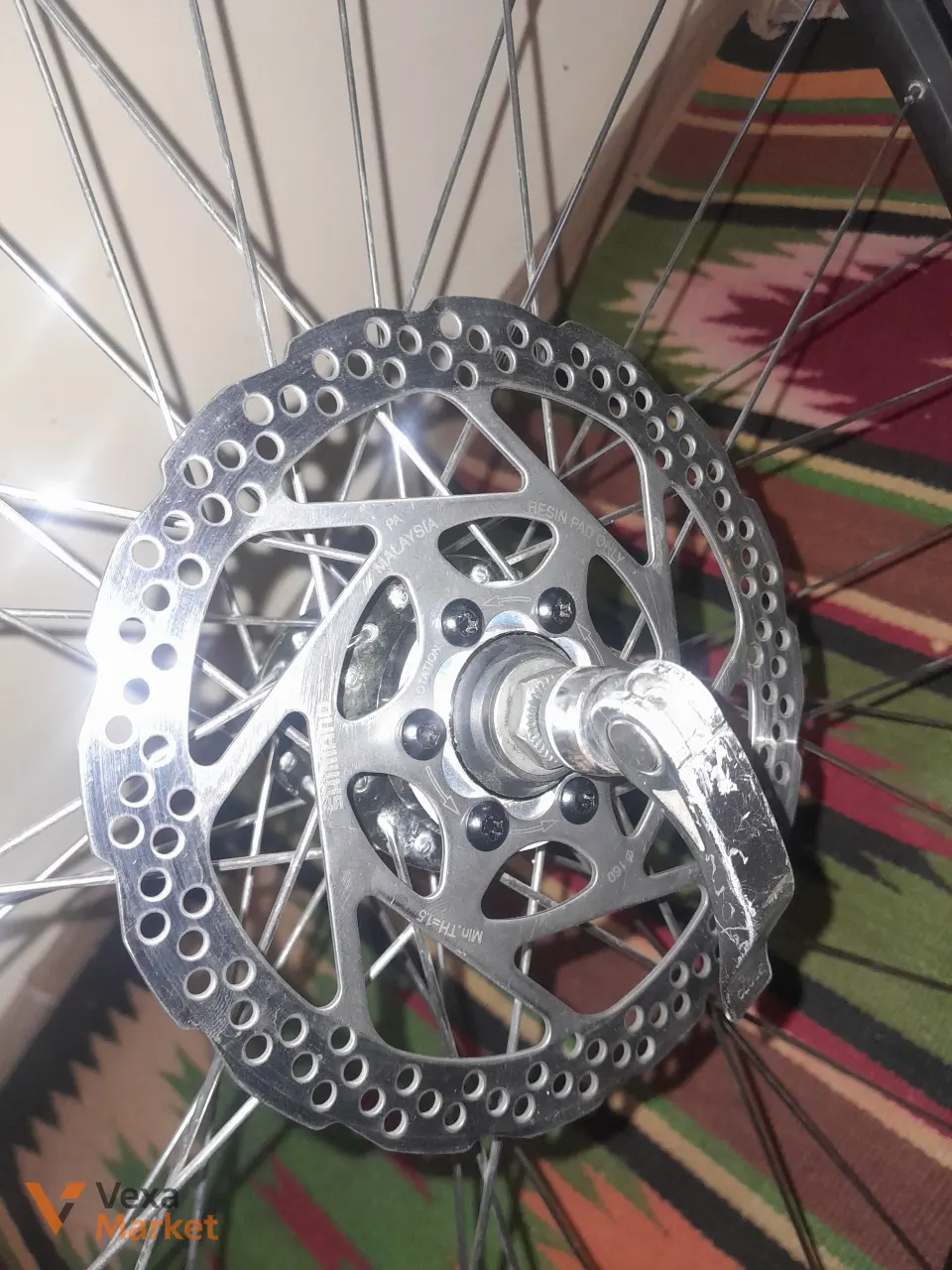 Заднє колесо 29" під касету з ротором Shimano 160mm та покришкою Maxxis Rekon — фото 6