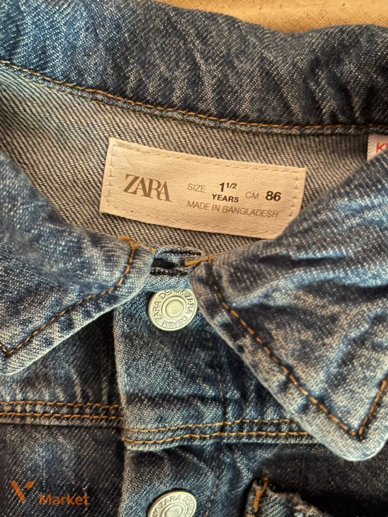 Zara Джинсовое платье 86 см 1.5 года — фото 2