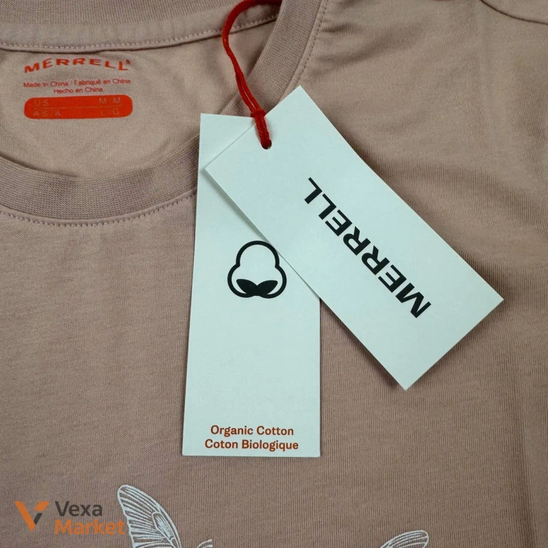Жіноча футболка Merrell бавовняна рожева розмір М — фото 3