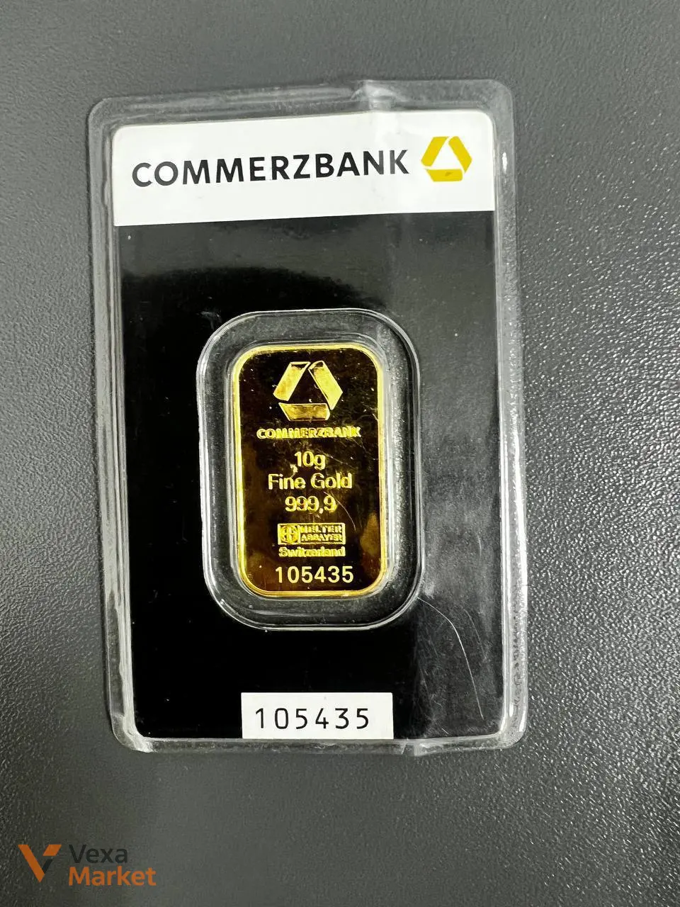 Золотий зливок Commerzbank 10г Fine Gold 999.9