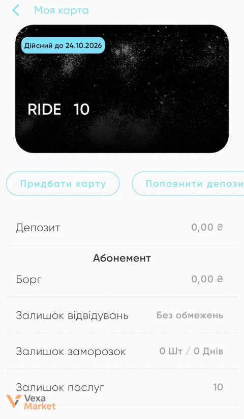 Абонемент на 10 тренувань у Hardio