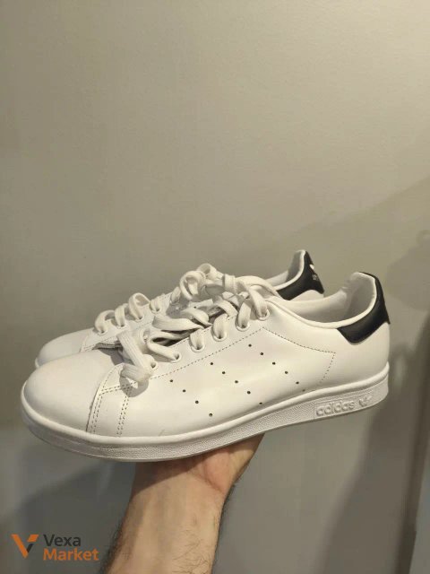 Adidas Stan Smith шкіряні білі чоловічі кросівки 42 розмір