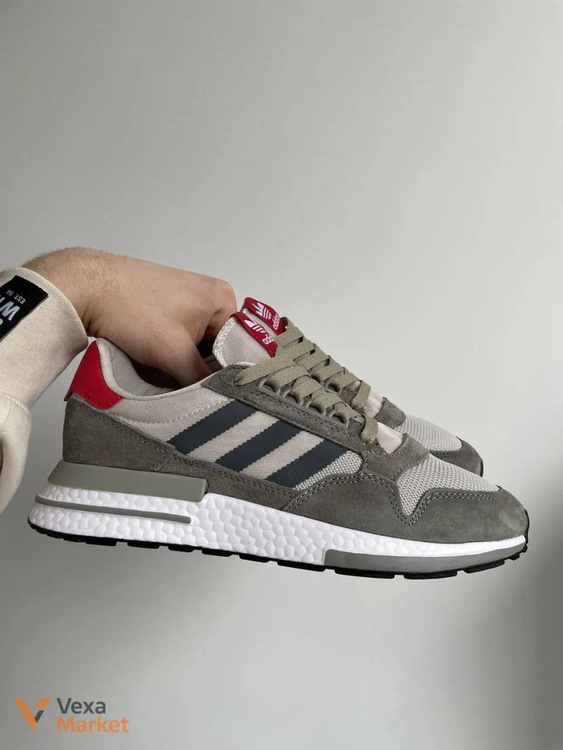 Adidas ZX 500 Grey/White/Red — фото 5