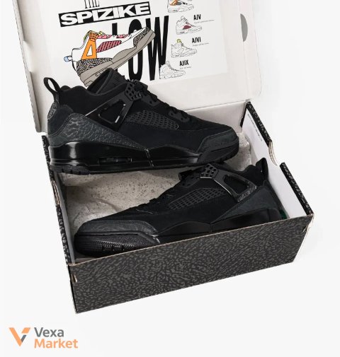 Air Jordan Low Spizike Black Cat кроссовки мужские 42.5
