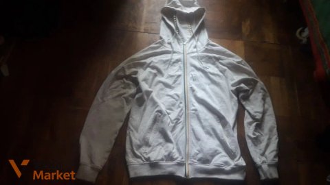 Белая кофта Adidas размер L