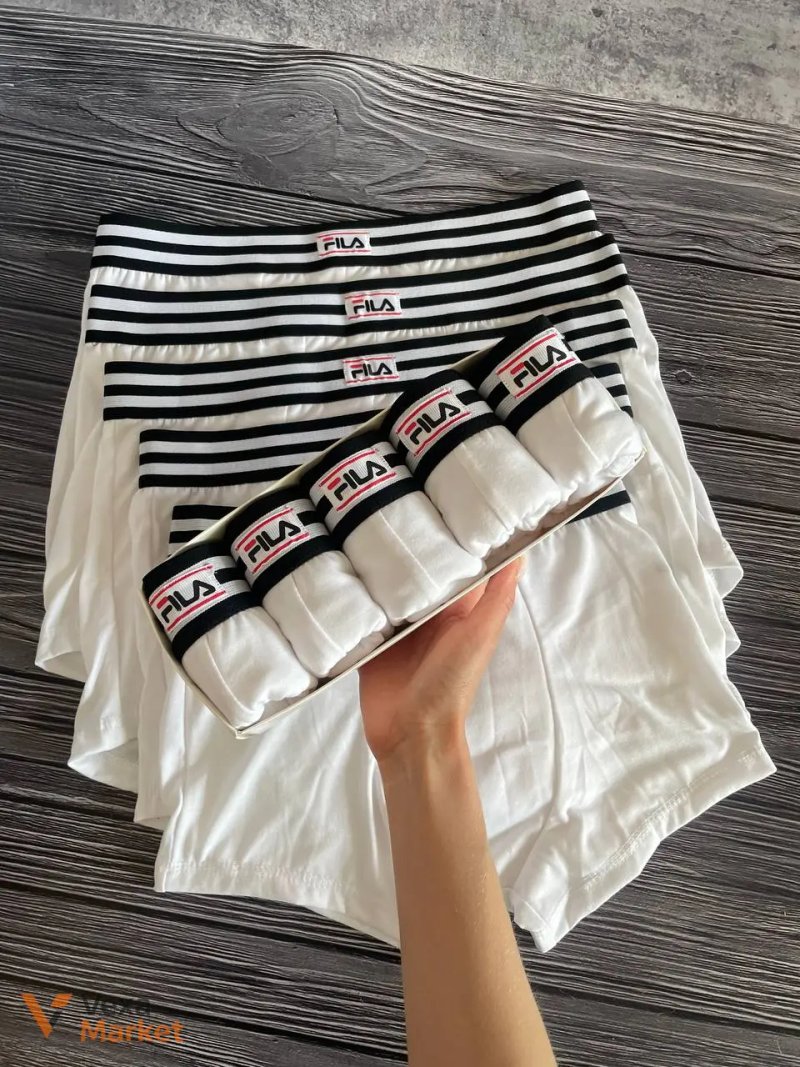 Білизна Fila чоловіча бавовняна 5 штук з коробкою — фото 2