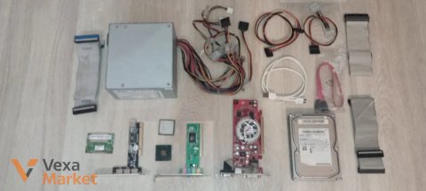 Блок живлення 400W, HDD, відеокарта та інші комплектуючі для ПК