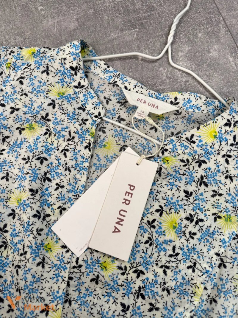Блуза бавовняна в принт від M & S — фото 3