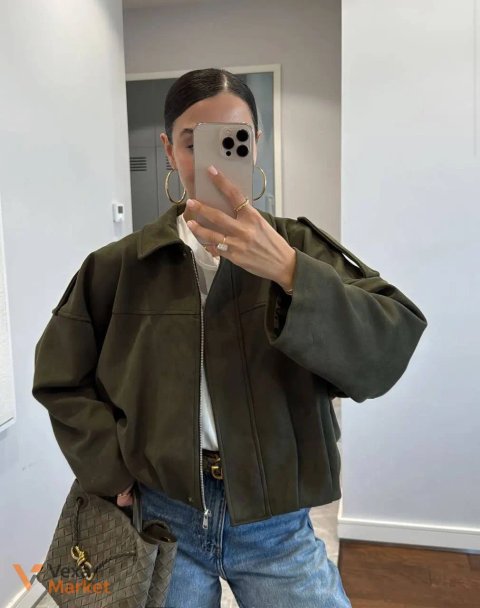 Бомбер у стилі Zara з якісного замшу