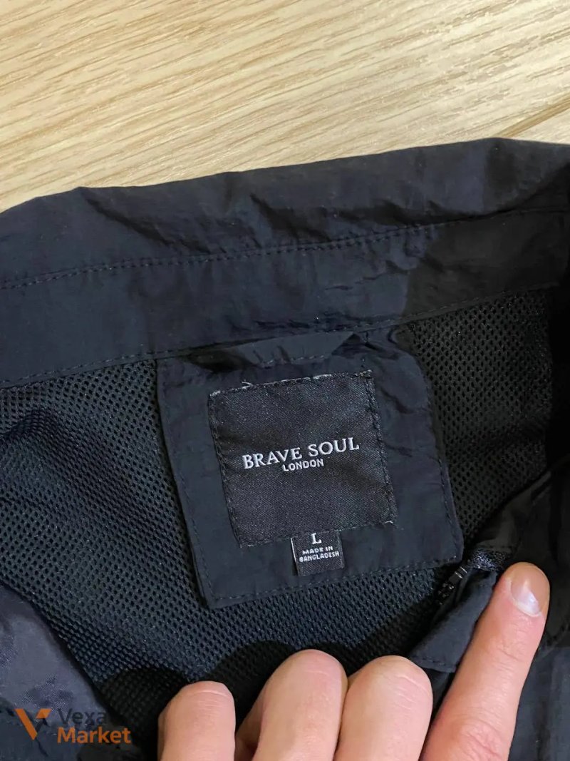 Brave Soul Mens Pearson Shacket Navy — фото 3