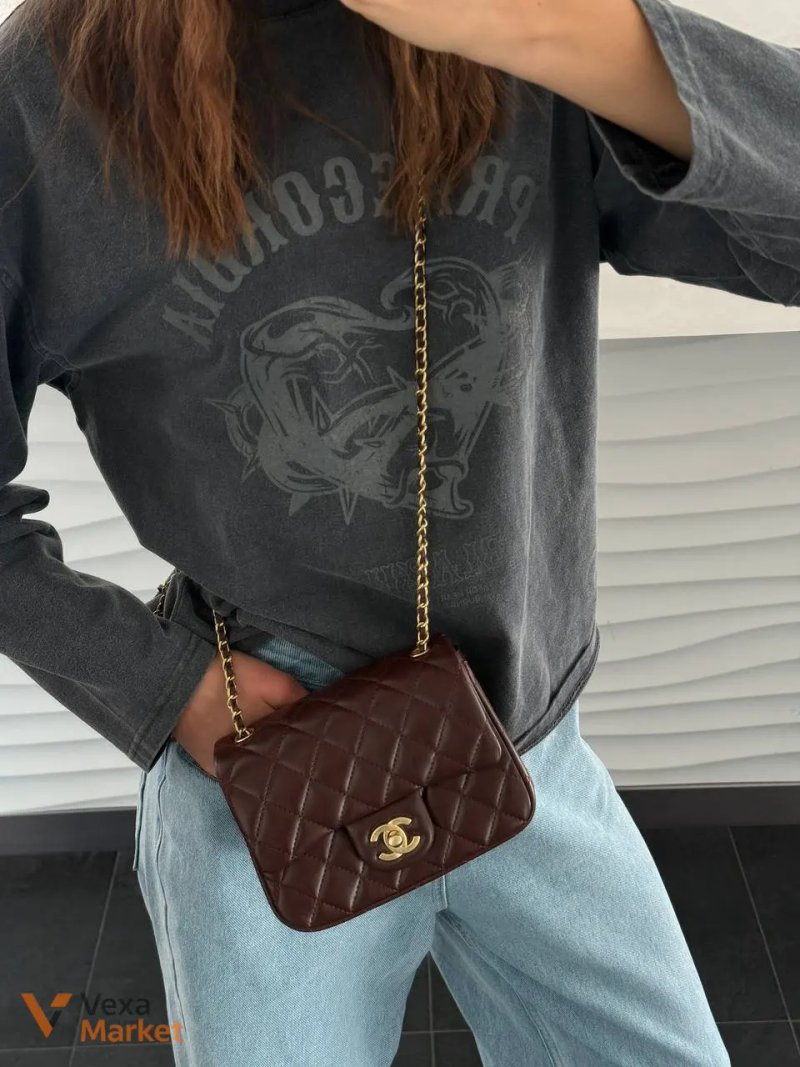 Chanel Classic Mini сумка з гладкої шкіри — фото 9