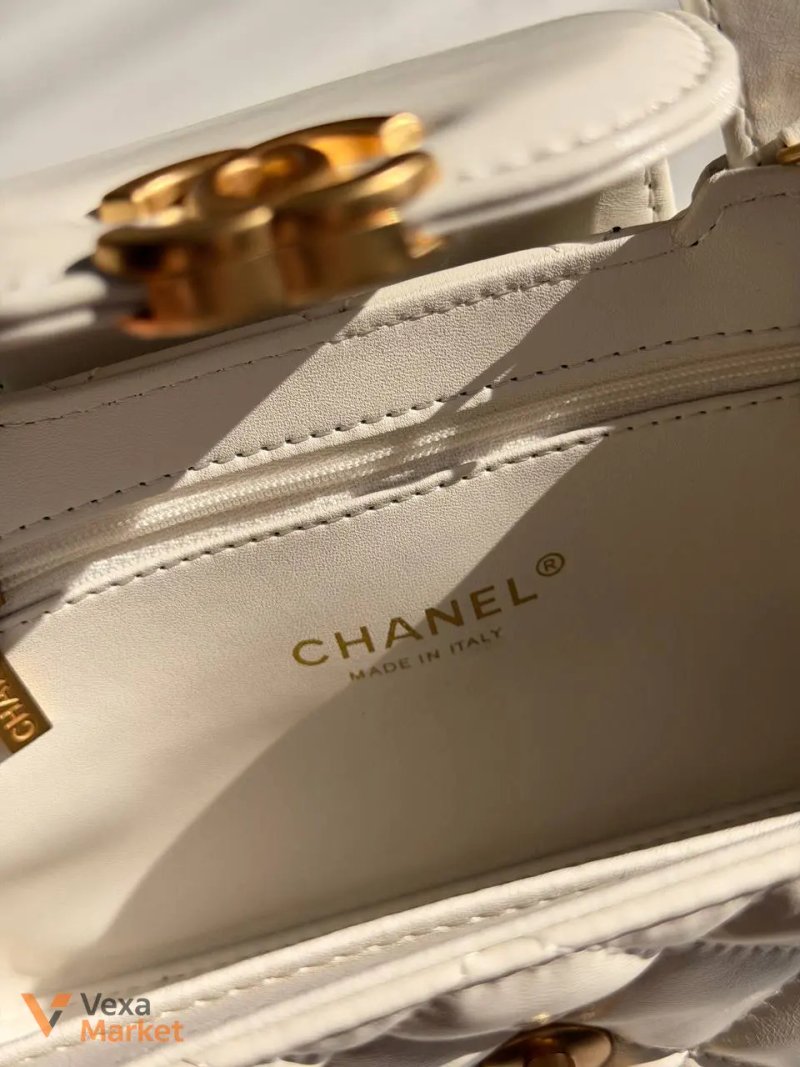 Chanel Kelly White сумка — фото 8