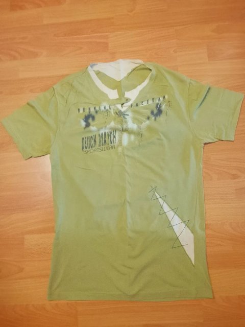 Чоловіча футболка Quick Match Sportswear | Оливкова з оригінальним коміром