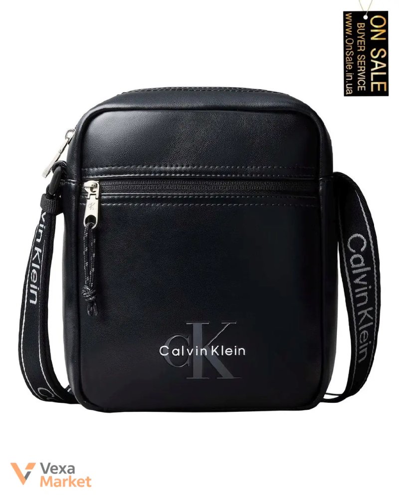Чоловіча сумка Calvin Klein BOLD LOGO WEBBING REPORTER чорна — фото 2